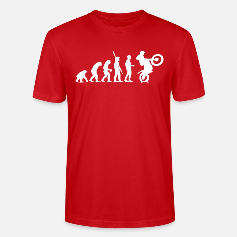 Evolution de première instance - T-shirt bio CRAFTER Stanley Stella Unisexe - rouge