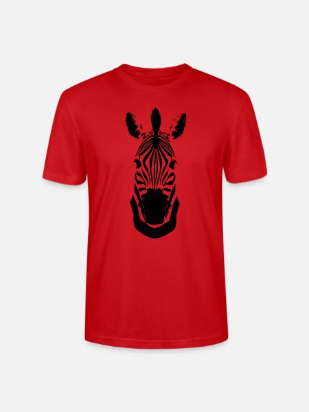 Zebra - Stanley/Stella Unisex Bio-T-Shirt CRAFTER - Rot