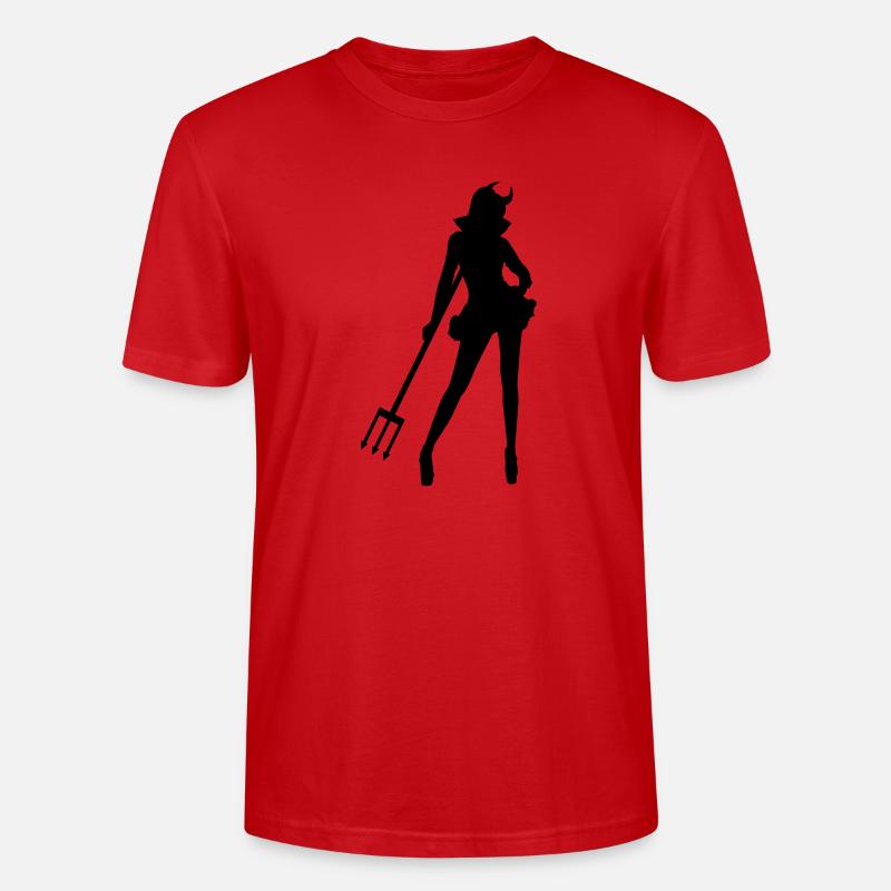 she_devil - Stanley/Stella Unisex Bio-T-Shirt CRAFTER - Rot