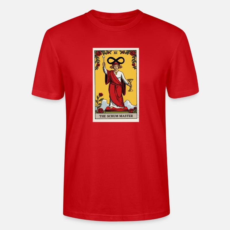 Das Infinity Tarot Scrum Master Design - Stanley/Stella Unisex Bio-T-Shirt CRAFTER - Rot