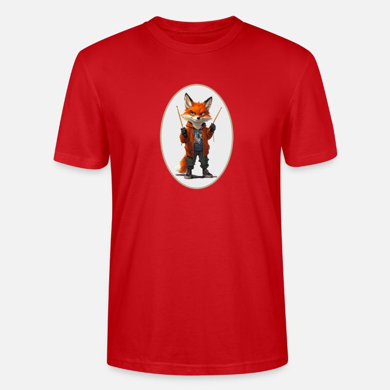Fuchs Schlagzeug - Stanley/Stella Unisex Bio-T-Shirt CRAFTER - Rot