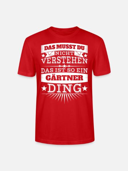Gärtner - Stanley/Stella Unisex Bio-T-Shirt CRAFTER - Rot