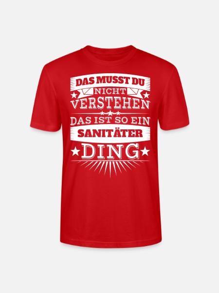 Sanitäter - Stanley/Stella Unisex Bio-T-Shirt CRAFTER - Rot