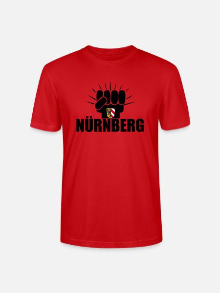 Nürnberg Power - Stanley/Stella Unisex Bio-T-Shirt CRAFTER - Rot