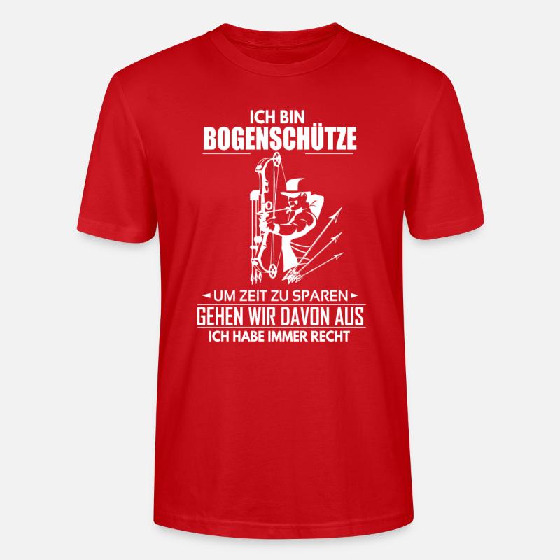 Bogenschütze - Stanley/Stella Unisex Bio-T-Shirt CRAFTER - Rot