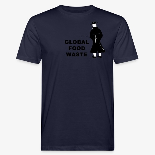 Pissing Man against Global Food Waste - Männer Bio-T-Shirt