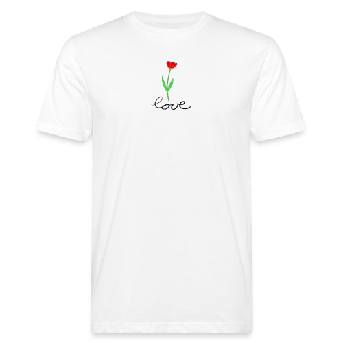 Blume - Männer Bio-T-Shirt