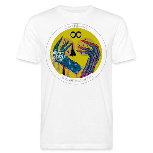Two of Pentacles | Zwei der Münzen Tarot Karte - Männer Bio-T-Shirt