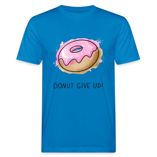 Fruit Puns n°1 Donut give up - Männer Bio-T-Shirt