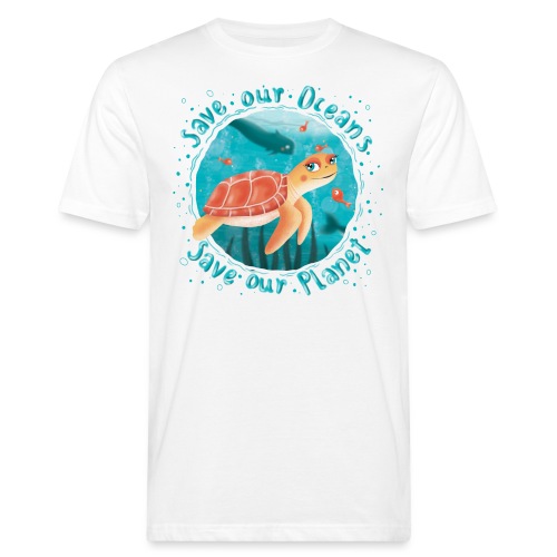 Save our Oceans - Save our Planet - Schildkröte - Männer Bio-T-Shirt