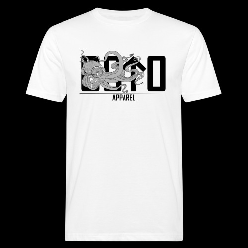 OctoApparel Logo schwarz - Männer Bio-T-Shirt