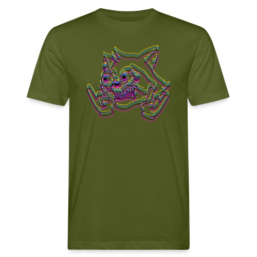 crazyraccoon_black - Männer Bio-T-Shirt