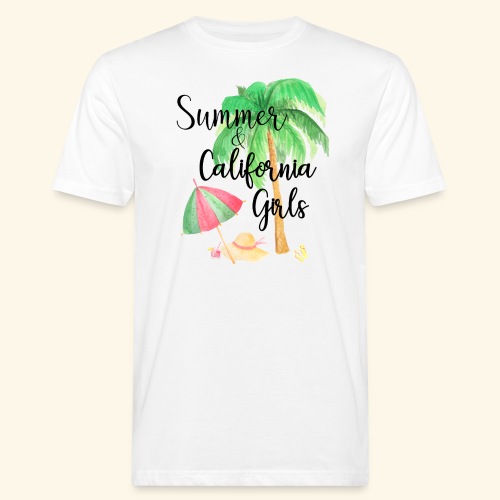 California Girl at Beach - Männer Bio-T-Shirt