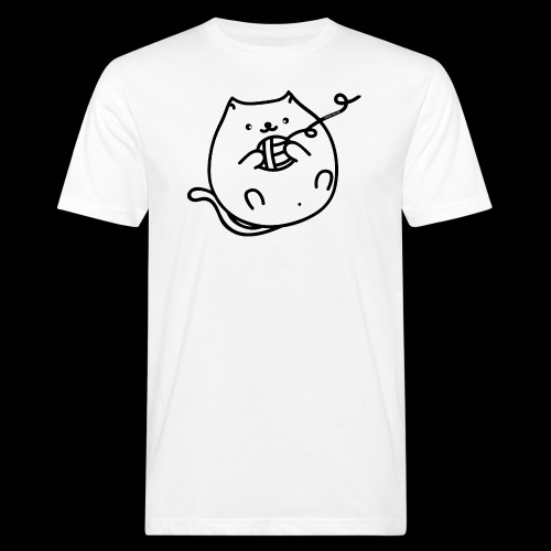 classic fat cat - Männer Bio-T-Shirt