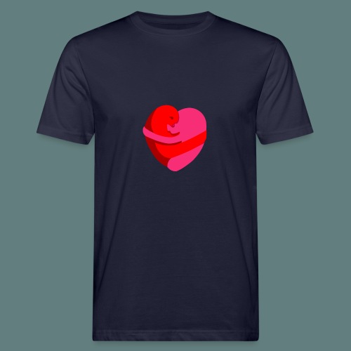 hearts hug - T-shirt ecologica da uomo