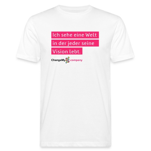 ChangeMy.Company Vision Branding - Männer Bio-T-Shirt