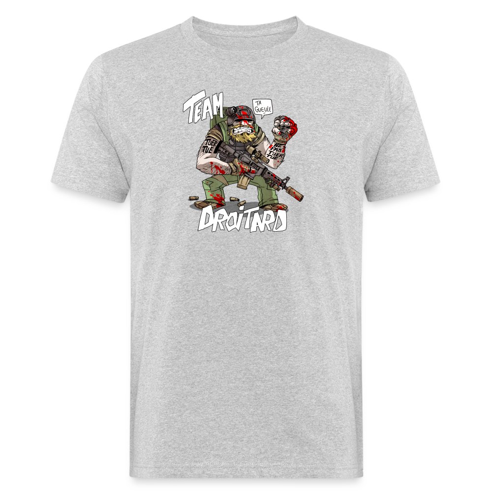 TEAM DROITARD - T-shirt bio Homme gris chiné