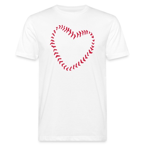 2581172 1029128891 Baseball Heart Of Seams - Men's Organic T-Shirt
