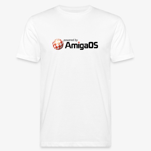 PoweredByAmigaOS Black - Men's Organic T-Shirt