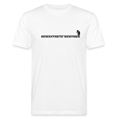 Rentner mit Linie schwarz png - Männer Bio-T-Shirt