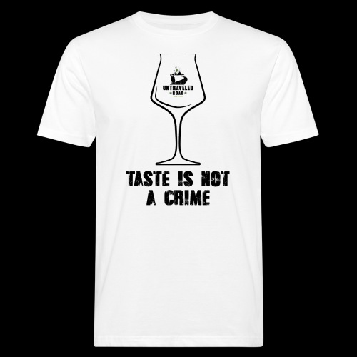 T-Shirt Taste is not a Crime mit schwarzem Druck - Männer Bio-T-Shirt