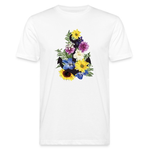 Blumen Anker_ - Männer Bio-T-Shirt