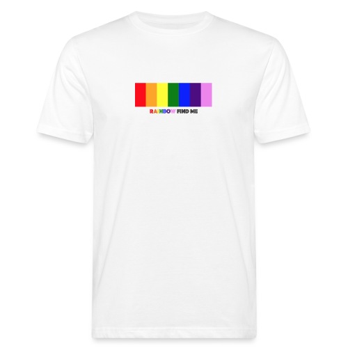 Rainbow Find Me - Colour Strip - Men's Organic T-Shirt