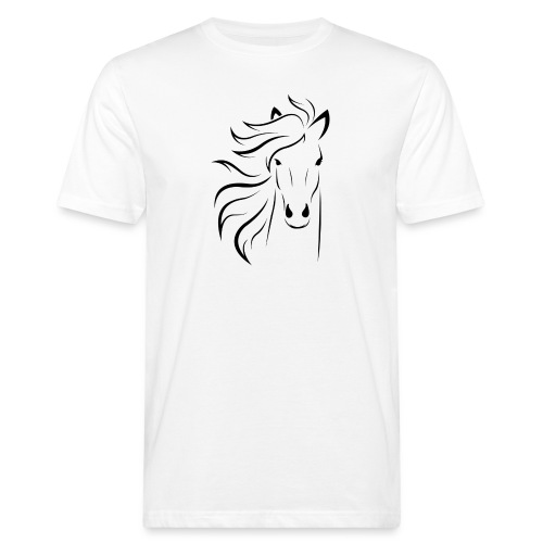 pferd silhouette - Männer Bio-T-Shirt
