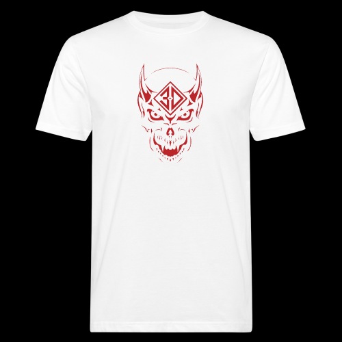 devil skull red - T-shirt bio Homme