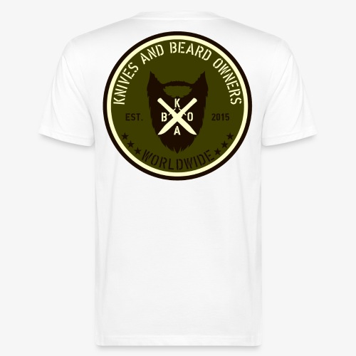 kabo logo gruen braun2 - Männer Bio-T-Shirt