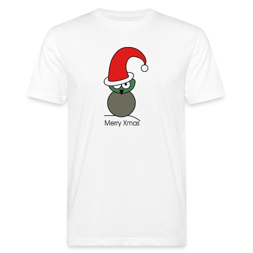 Owl - Merry Xmas - Men's Organic T-Shirt