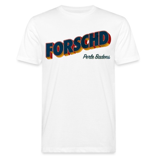 Forschd - Perle Badens - Vintage Logo ohne Bild - Männer Bio-T-Shirt