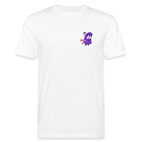 Artees GHOST Purple SMALL LOGO - Männer Bio-T-Shirt
