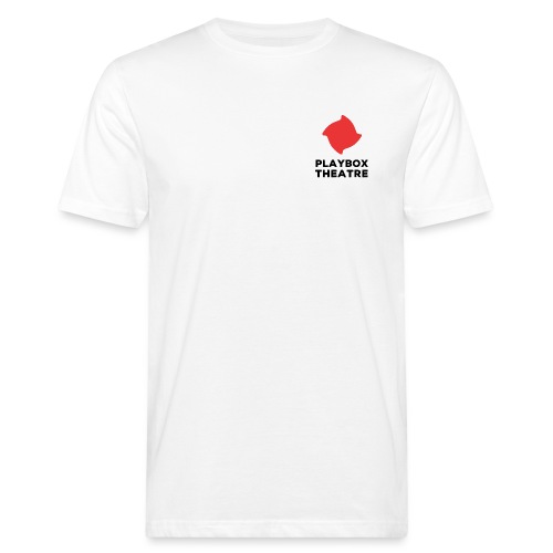 Red Playbox Logo Stacked - Men's Organic T-Shirt