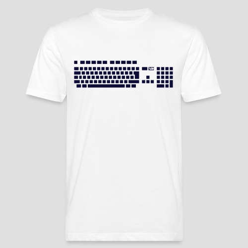 Retro-Shapes: Tastatur A500/1200/2000/3000/4000 - Männer Bio-T-Shirt