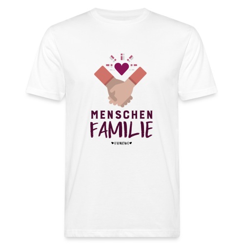 Menschenfamilie - Männer Bio-T-Shirt