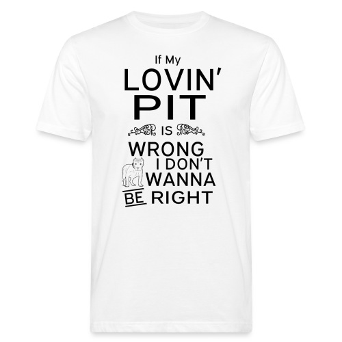 Pitbull Lover - Männer Bio-T-Shirt