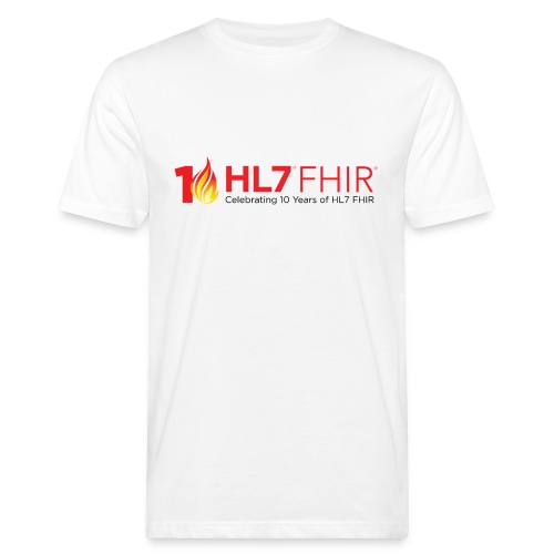 HL7 FHIR 10th Anniversary - Ekologiczna koszulka męska
