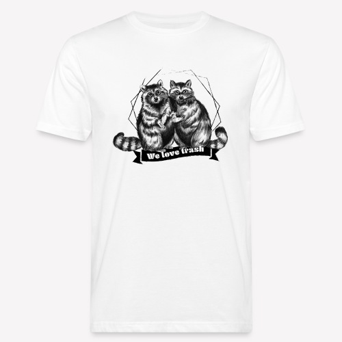 Raccoon - We love trash - Men's Organic T-Shirt