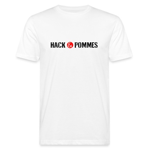 Hack und Pommes DELUXE - Ein nogo für alle VEGANER - Männer Bio-T-Shirt