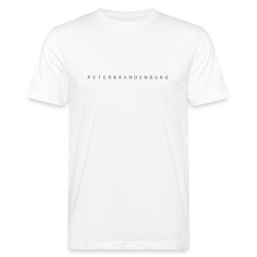Schriftzug Peter Brandenburg ohne Hintergrund - Männer Bio-T-Shirt