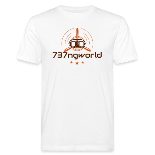 737ngworld - Real Pilot. Virtual Flying. - Männer Bio-T-Shirt