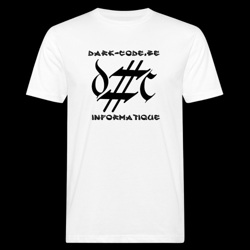 Dark-Code Black Gothic Logo - T-shirt bio Homme