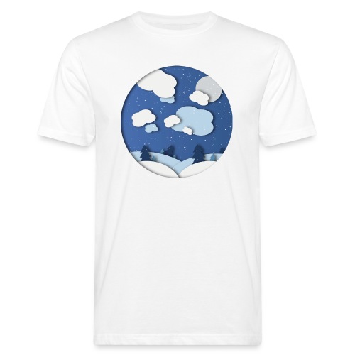 Winterpattern - Männer Bio-T-Shirt