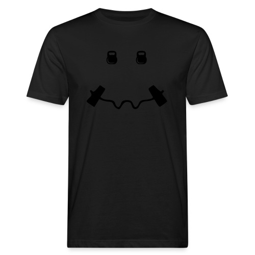 Happy dumb-bell - Mannen Bio-T-shirt