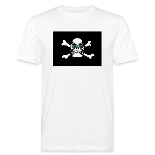 Warning Skull - Miesten luonnonmukainen t-paita
