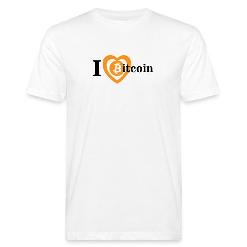 I love bitcoin big - Ekologisk T-shirt herr