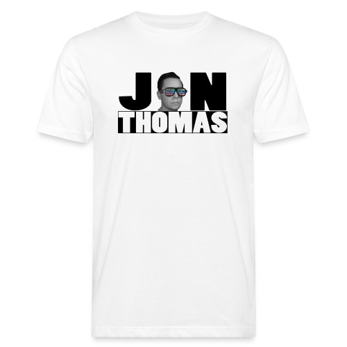 Jon Thomas Logo with Face - Männer Bio-T-Shirt
