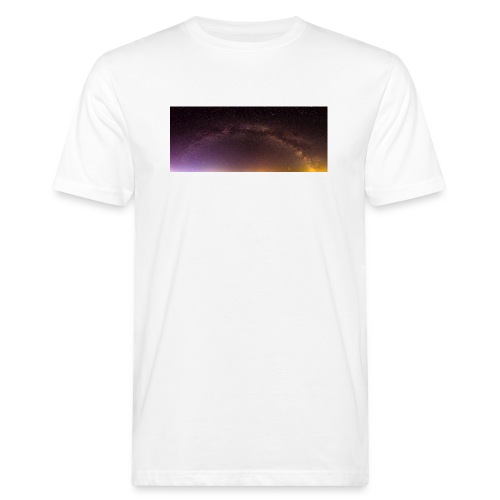 Milchstraße Panorama - Männer Bio-T-Shirt