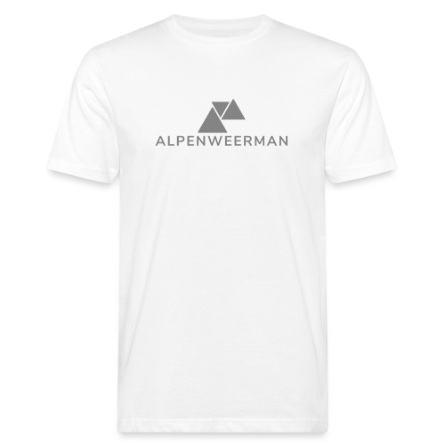 logo alpenweerman grijs - Mannen Bio-T-shirt